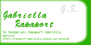 gabriella rapaport business card